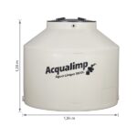 Caixa d'Água 1.500L em Polietileno Água Limpa Acqualimp - Imagem 2