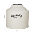 Caixa d'Água 1.750L em Polietileno com Filtro Água Limpa Acqualimp - Imagem 4