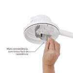 Chuveiro Elétrico Multitemperatura 220V 6800w Branco Redondo Bella Ducha Lorenzetti - Imagem 2