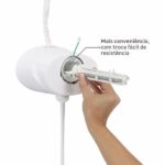 Chuveiro Elétrico Eletrônico 220V 7500w Branco Redondo Top Jet Lorenzetti - Imagem 2