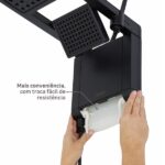 Chuveiro Elétrico Eletrônico 220V 7800w Preto Fosco Quadrado Acqua Duo Ultra Lorenzetti - Imagem 3