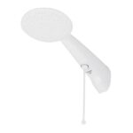 Chuveiro Elétrico Eletrônico 220V 7500w Branco Redondo com Pressurizador Advanced Lorenzetti