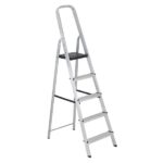 Escada 5 Degraus Metal 1,78m Pro 150kg Botafogo - Imagem 5