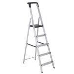 Escada 5 Degraus Metal 1,78m Pro 150kg Botafogo