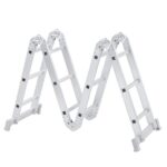 Escada Articulada 4x3 12 Degraus em Alumínio 3,4m Reisam