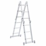 Escada Articulada 4x3 12 Degraus em Alumínio 3,4m Reisam - Imagem 3