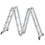 Escada Articulada 4x4 16 Degraus em Alumínio 4,48m Reisam - Imagem 3