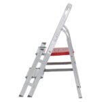 Escada De Alumínio Dupla 2 Degraus Natural 120kg Reisam - Imagem 4