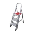 Escada De Alumínio Dupla 3 Degraus Natural 120kg Reisam