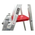 Escada De Alumínio Dupla 3 Degraus Natural 120kg Reisam - Imagem 2