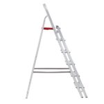 Escada De Alumínio Dupla 6 Degraus Natural 120kg Reisam - Imagem 2