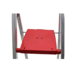 Escada Doméstica Aluminio 8 Degraus Natural 120 Kg Reisam - Imagem 3