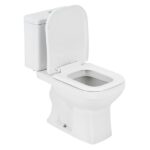 Kit Vaso Sanitário com Caixa Acoplada e Assento Branco Duplo Acionamento 3/6L Vertical Quadra Deca