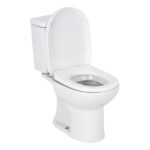 Kit Vaso Sanitário com Caixa Acoplada e Assento Branco Duplo Acionamento 3/6L Saída Vertical Round Roca - Imagem 2