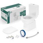 Kit Vaso Sanitário com Caixa Acoplada e Assento Branco Duplo Acionamento 3/6L Saída Vertical Elite Celite - Imagem 3