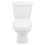 Kit Vaso Sanitário com Caixa Acoplada e Assento Branco Duplo Acionamento 3/6L Saída Vertical Sabatini Icasa