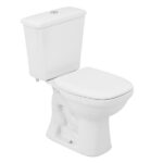 Kit Vaso Sanitário com Caixa Acoplada e Assento Branco Duplo Acionamento 3/6L Saída Vertical Mariana Icasa