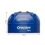 Caixa d'Água 750L em Polietileno Tecnipar - Imagem 2