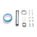 Kit Vaso Sanitário Convencional para Descarga de Parede com Assento Branco Vertical Lille Sensea - Imagem 2