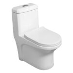 Vaso Sanitário Monobloco Branco Duplo Acionamento 3/6L Vertical Cianita Pettra