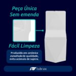 Vaso Sanitário Monobloco Completo - Caixa Acoplada Privada Diamante Tubrax - Imagem 3